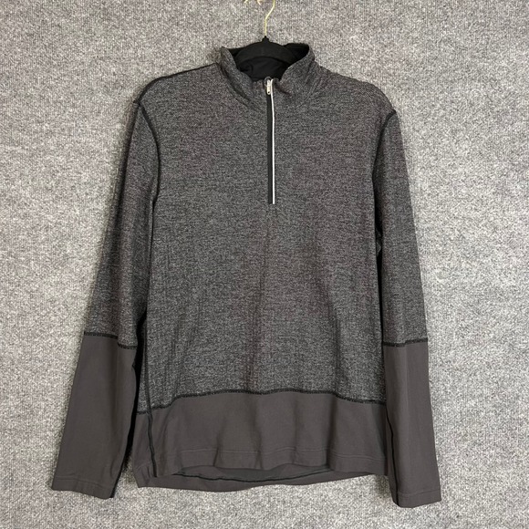 Lululemon Other - Lululemon 1/4 Zip Pullover Mens L Gray Excellent Colorblock Athletic